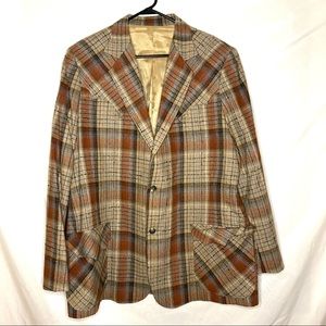 Vintage Trego’s Westwear Plaid Coat Hunting Jacket 50s-60's Size 48L Western